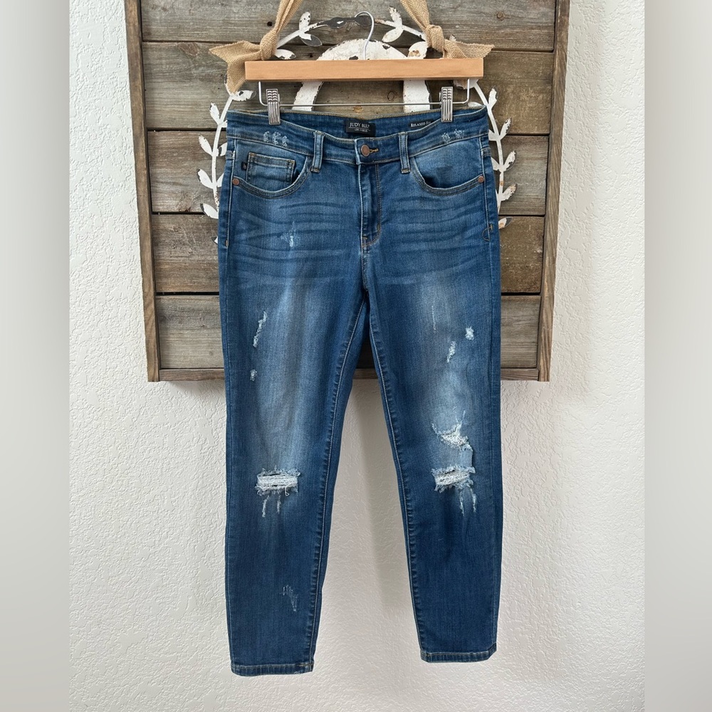 Judy Blue‎ Rleaxed fit distressed stretch denim jeans size 11/30